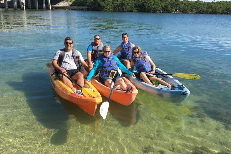 Enjoying a water adventure in Tavernier
