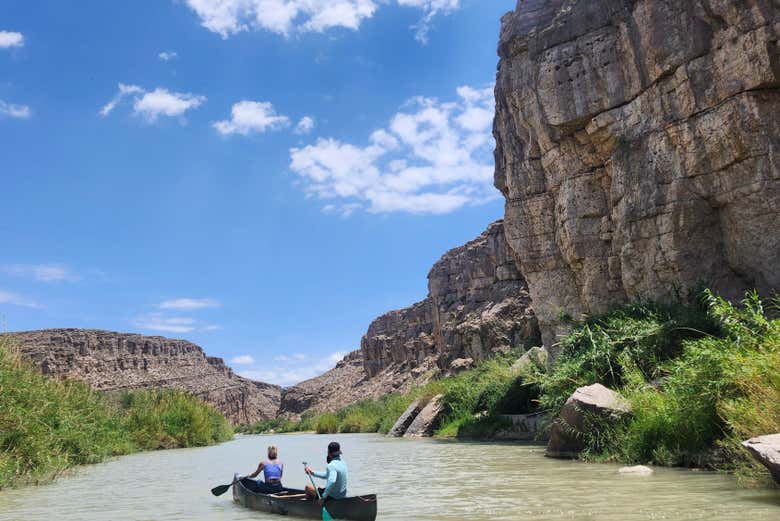 Canoë-kayak dans les canyons du Rio Grande