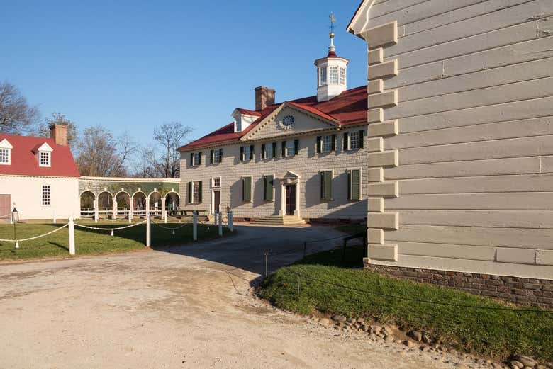Durante la visita di Mount Vernon