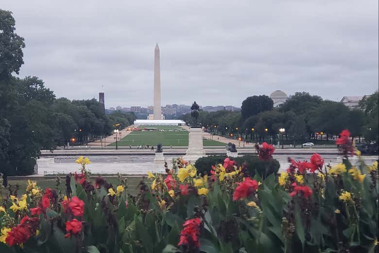 El monumento está construido en el National Mall 