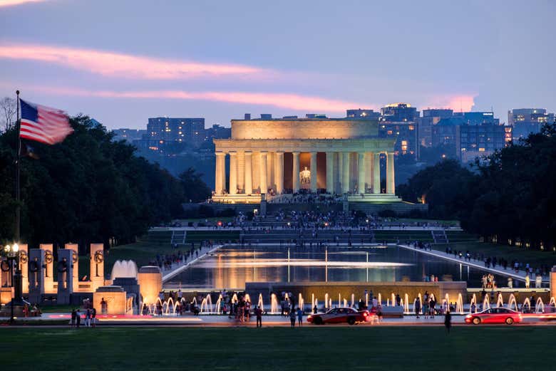 Lincoln Memorial al tramonto