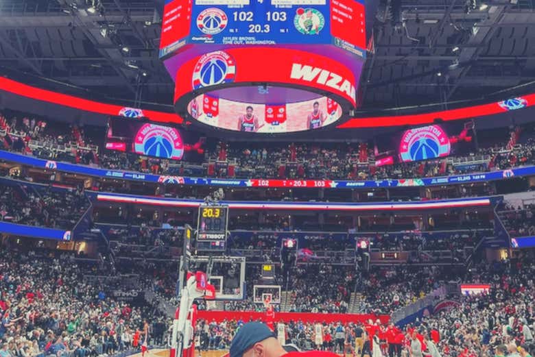 El marcador central del Capital One Arena