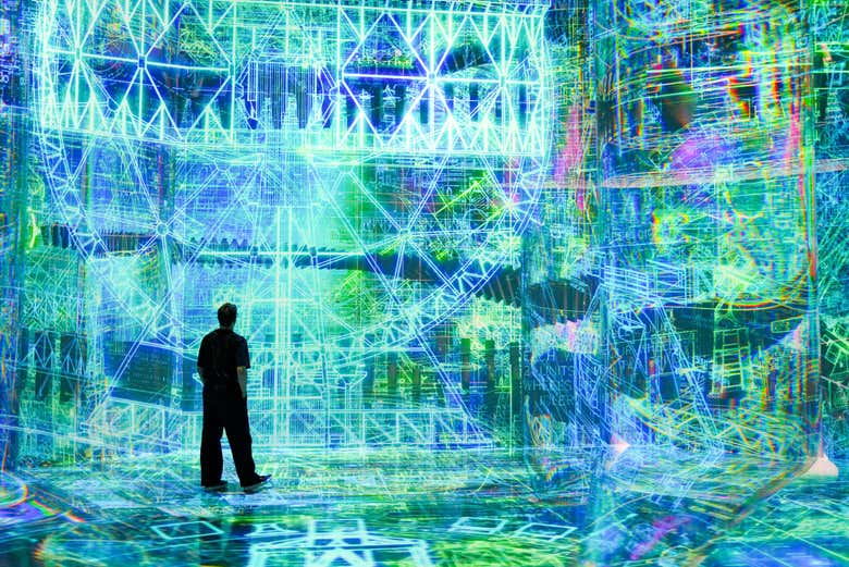 Visitando una de las exposiciones de Artechouse DC