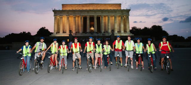 Tour nocturno en bicicleta por Washington