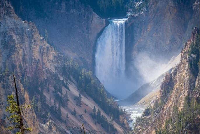 Vistas panorámicas de Lower Falls