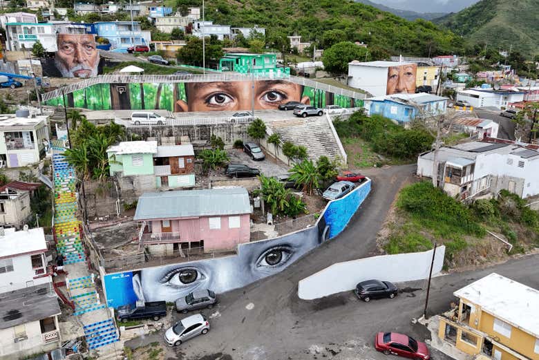Murais do bairro de Yaucromatic