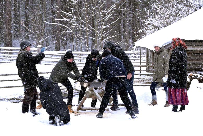 Você participará de atividades tradicionais da Estônia