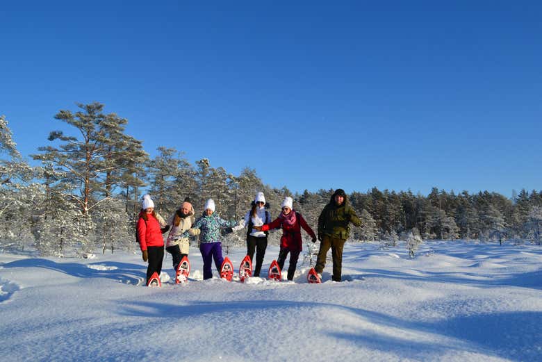 Paisagens nevadas de Tallinn