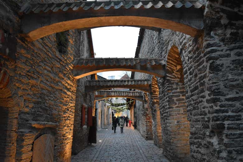 Wander through the atmospheric medieval passageways of Tallinn