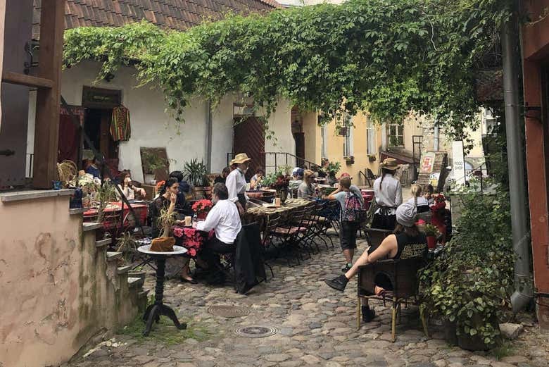 See the charming courtyards tucked away in Tallinn's Old Town