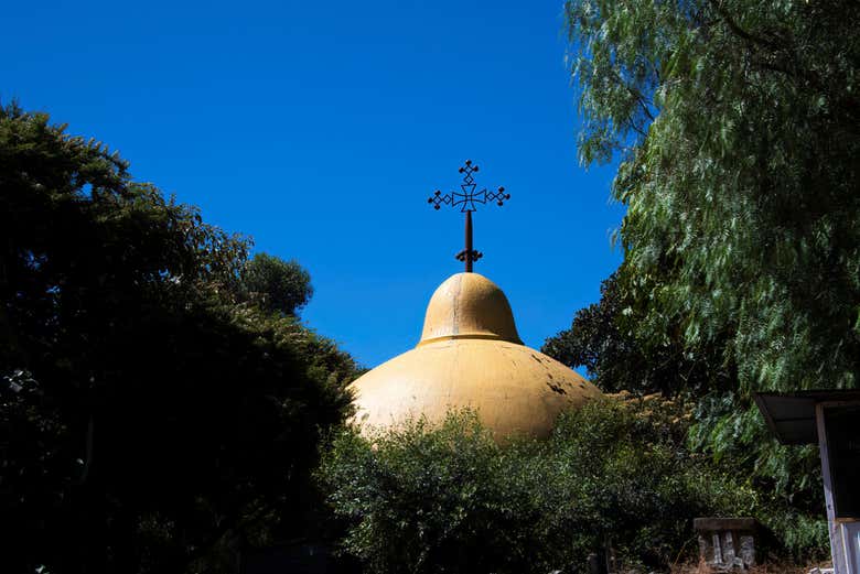 Detalle de una cruz del monasterio de Debre Libanos​ 