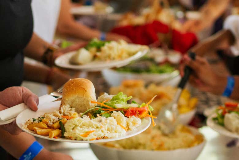 Degustaréis un delicioso almuerzo