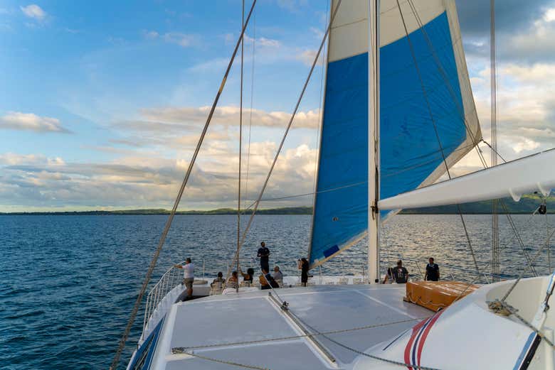 Desfrutando da tranquilidade das águas de Nadi