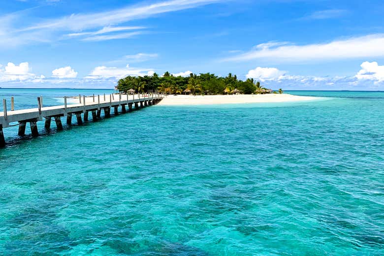 Arriving at the exclusive Tivua Island