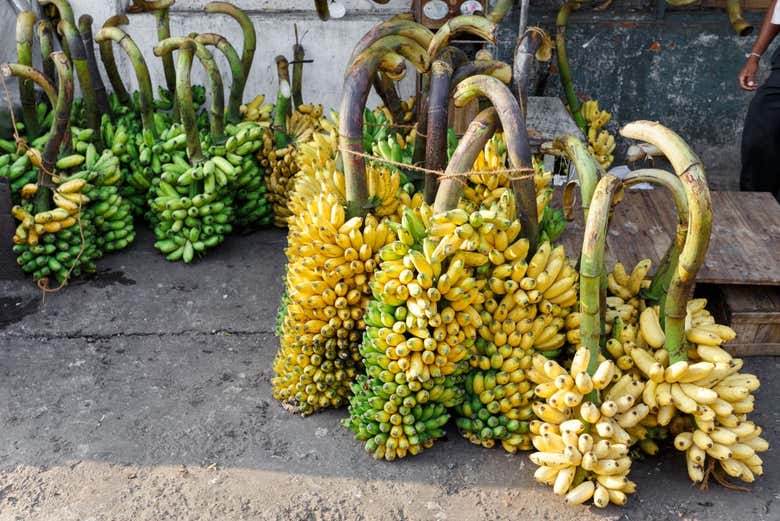 Plátanos en el mercado de Namaka