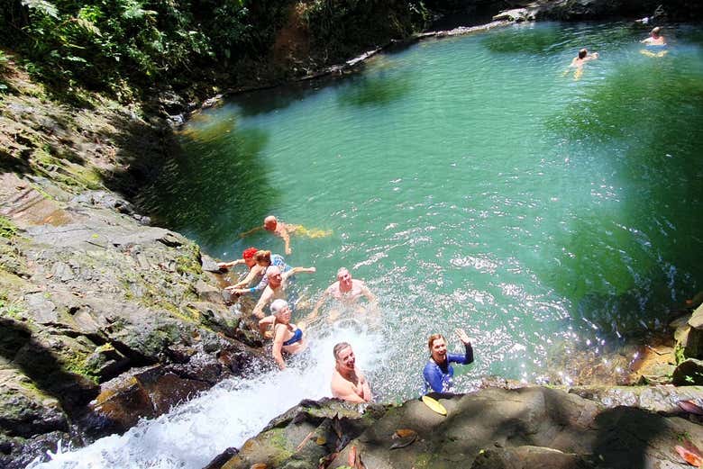 Swim in the waterfalls