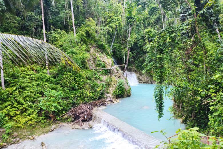 Have fun swimming in various waterfalls