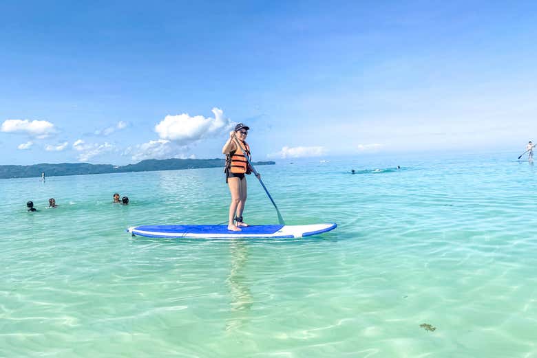 Stand up paddle à Boracay