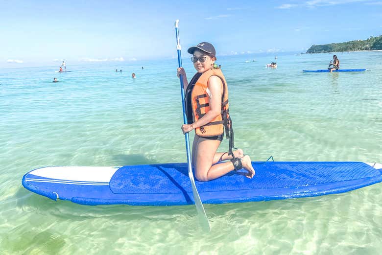 Faire du paddle à Boracay