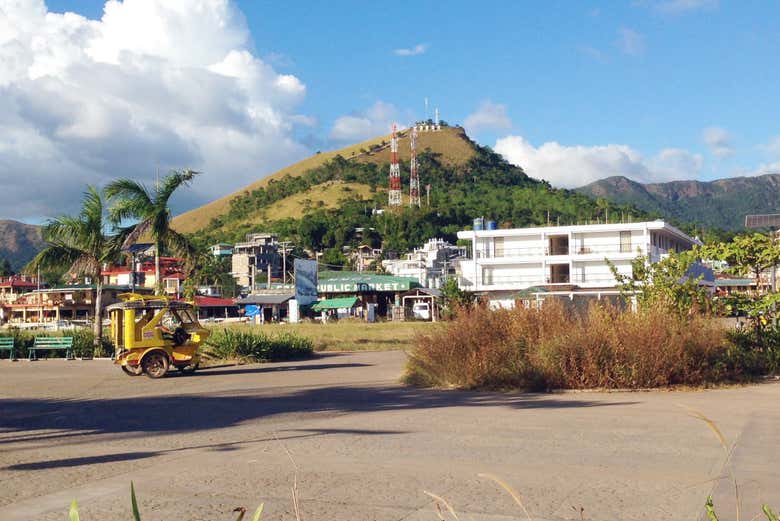 Monte Tapyas visto do povoado