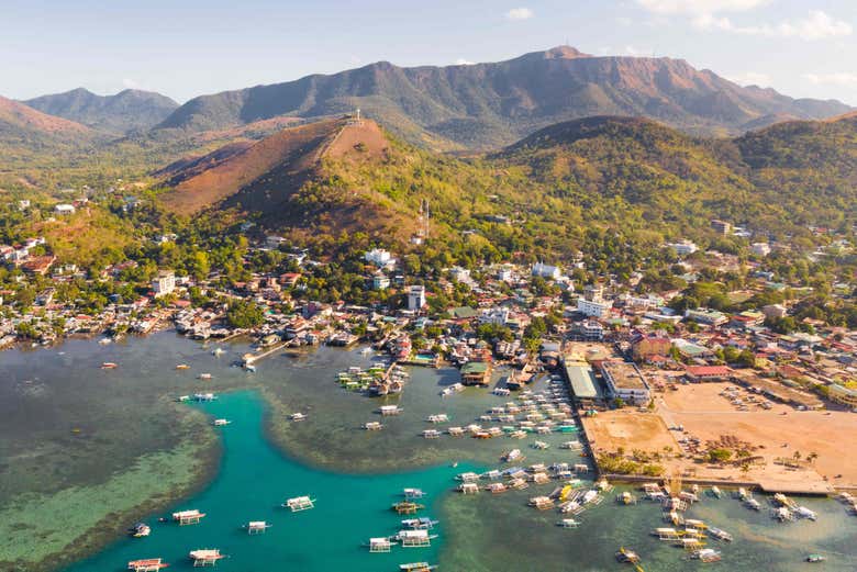 Vista panorâmica de Coron