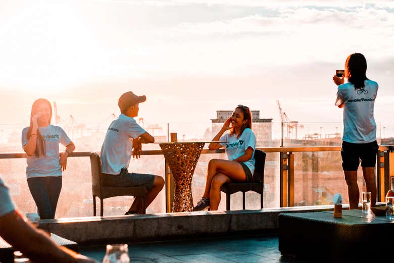 Desfrutando do entardecer