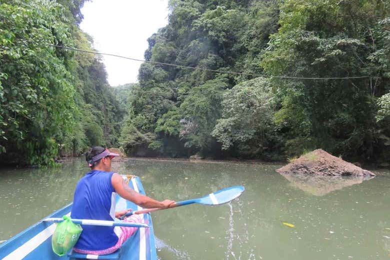 Row upstream to the waterfalls