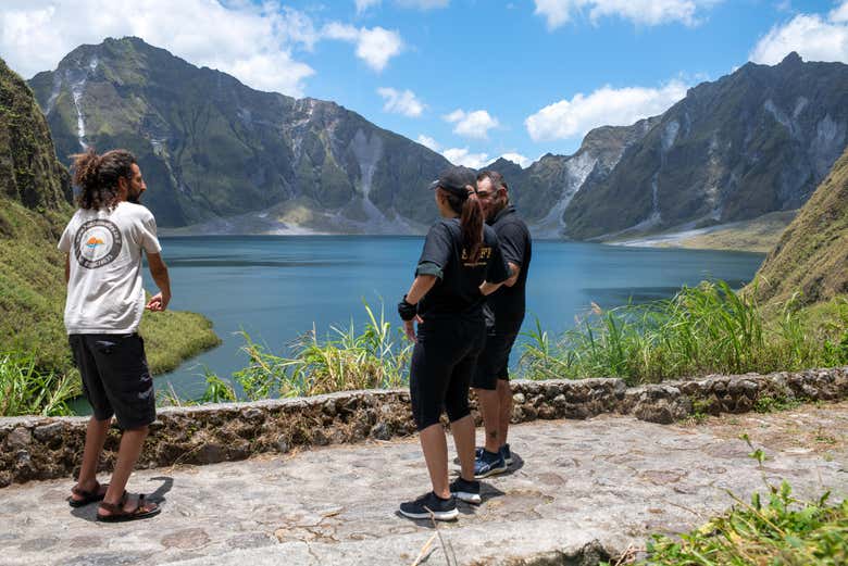 Learn about the volcano's rich history from your guide