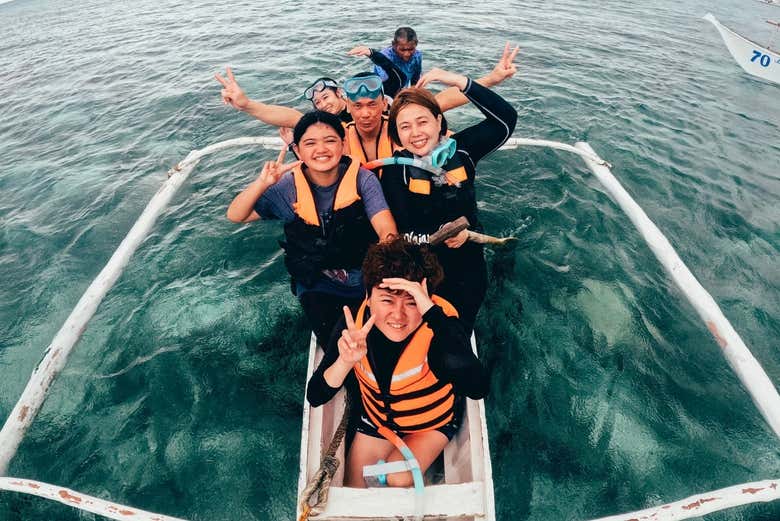 En camino hacia la isla de Balicasag