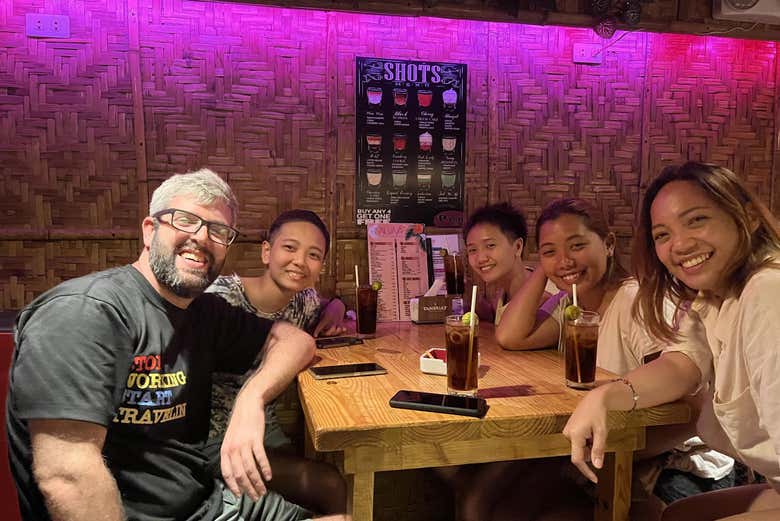 Disfrutando de la fiesta