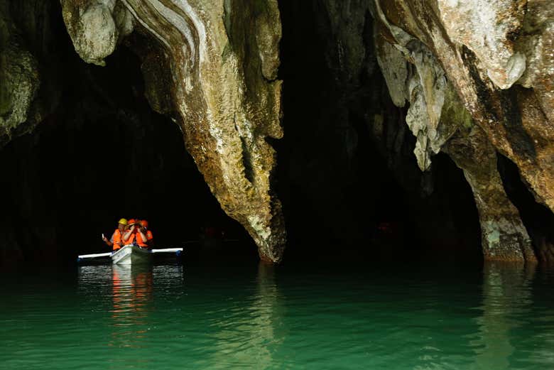 Heading into the cave