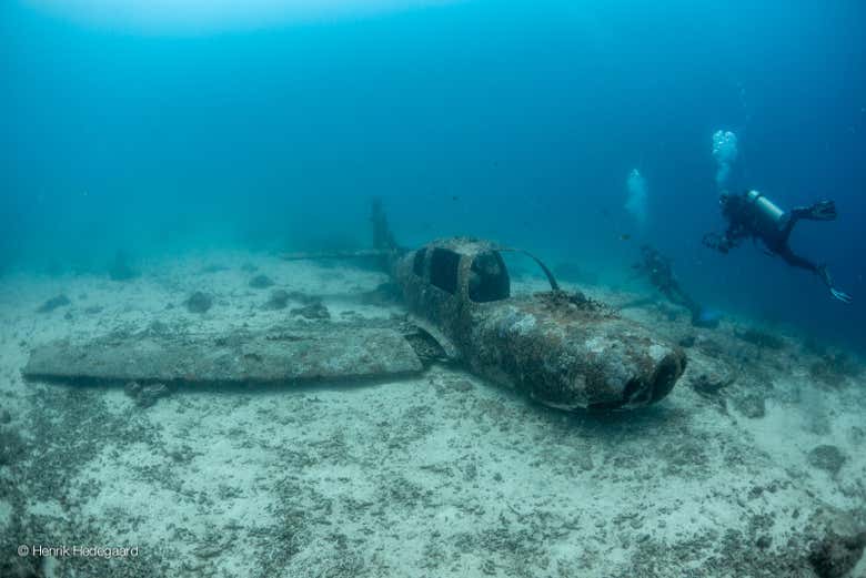 Sunken plane in Cebu