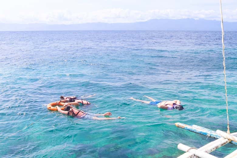 Practicando snorkel en Santander