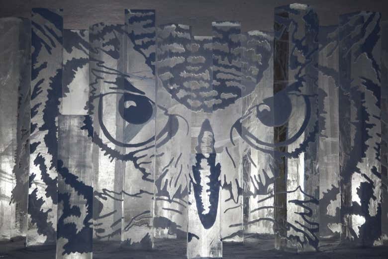 Búho en SnowVillage
