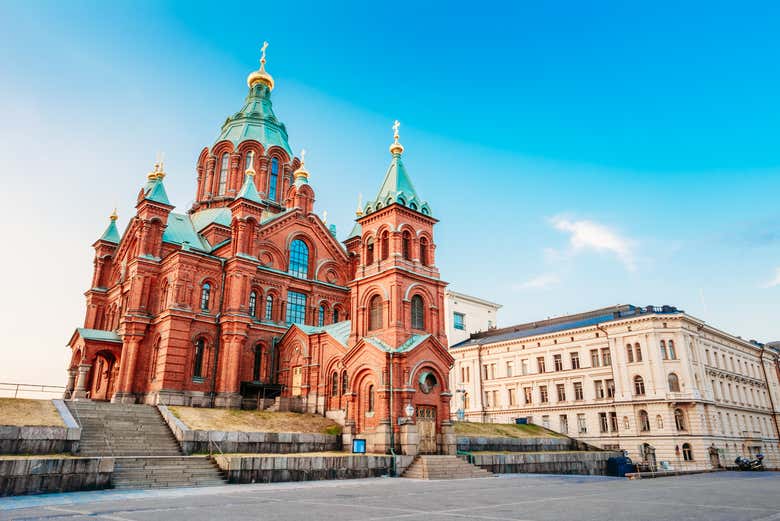 La cattedrale Uspenski a Helsinki