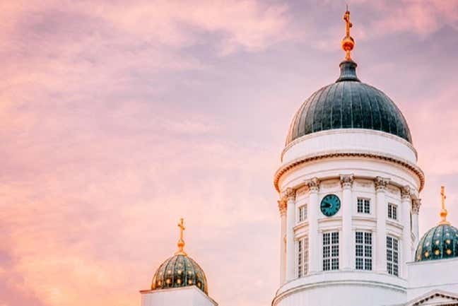 Detalhe da cúpula da Catedral de Helsinque