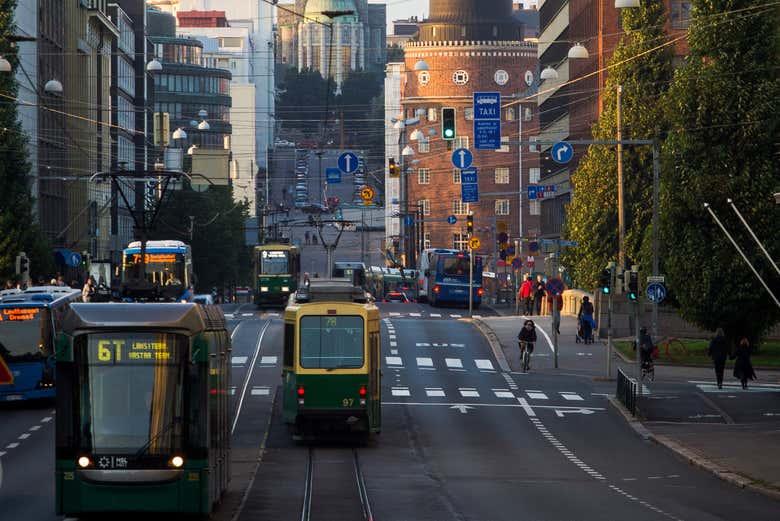 Conhecendo Helsinki de bonde