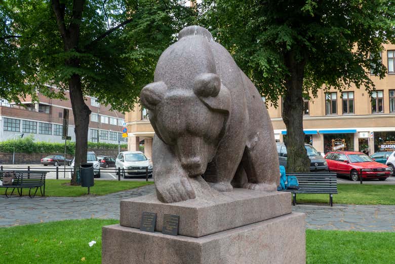 Esculturas en el barrio de Kallio
