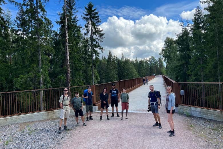 Group of tourists in Sipoonkorpi