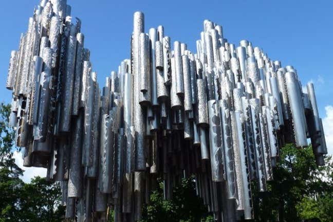 Monumento dedicado al compositor Jean Sibelius