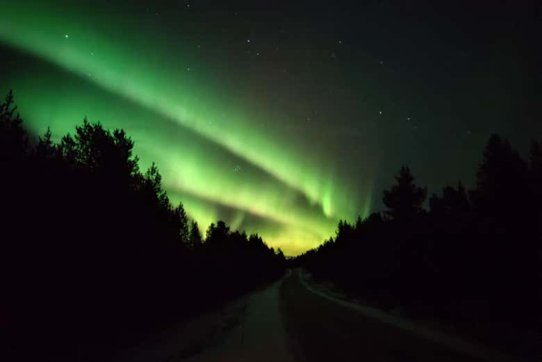 Aurora boreale ad Ivalo