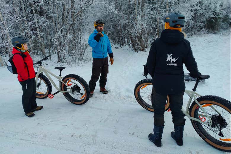 Una delle soste dell'itinerario