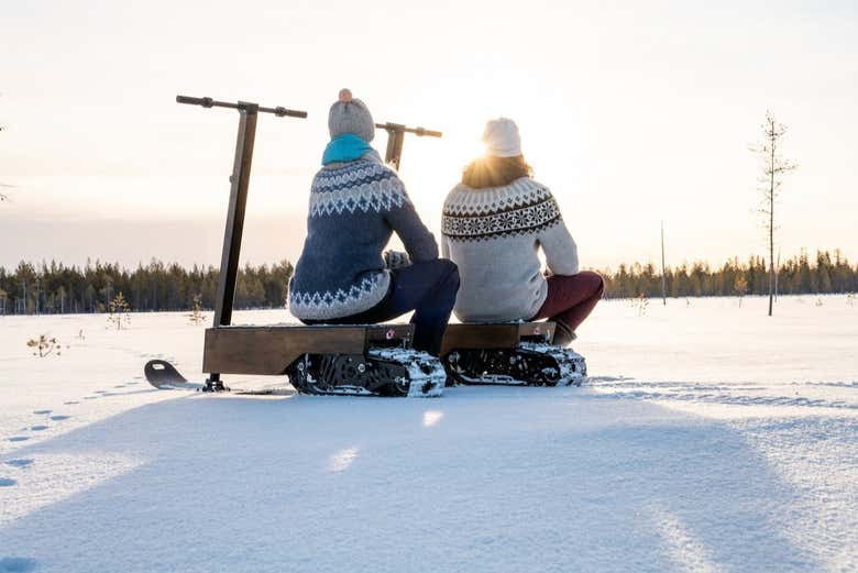 Una piccola sosta sulla neve