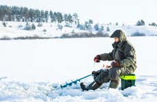 Pesca sul ghiaccio a Kittilä