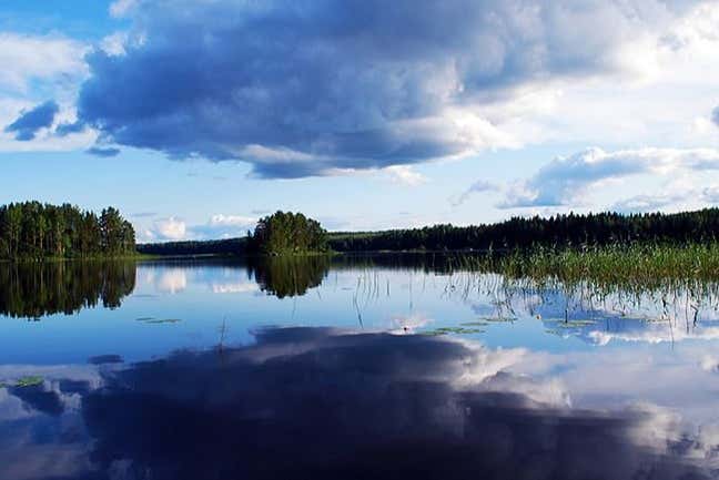 Viste sul lago Vatiajärvi