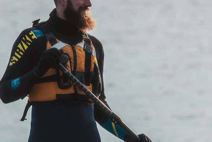 Paddle surfing in Finland