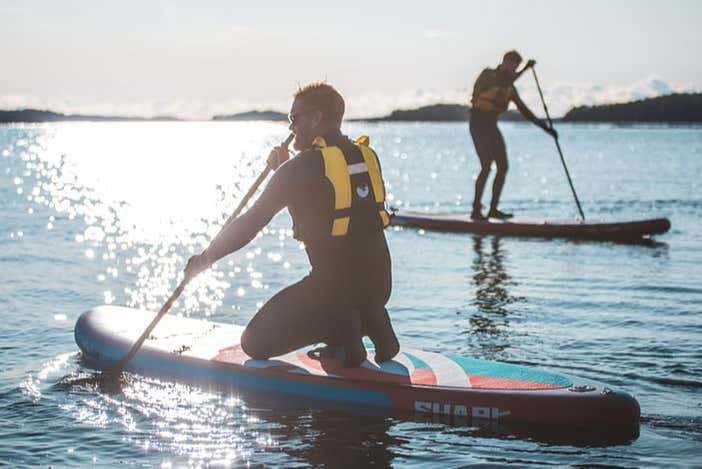 Paddle surfing in Nagu