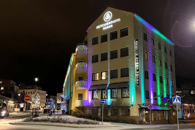 Marvel at the Arctic Light Hotel