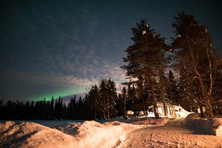 Aurora boreal en Rovaniemi