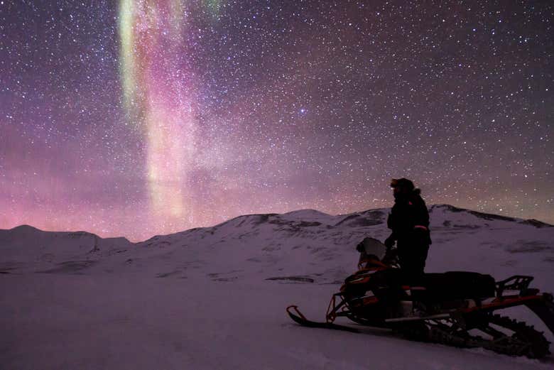 Buscando la aurora boreal en Rovaniemi